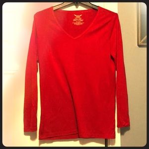 Long sleeve red shirt